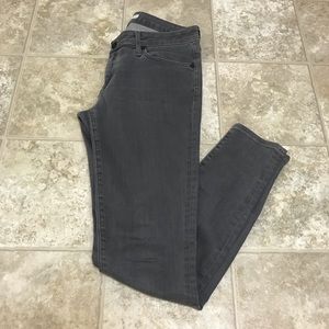 Joie Skinny Mid Rise Jeans Gray Sz 28